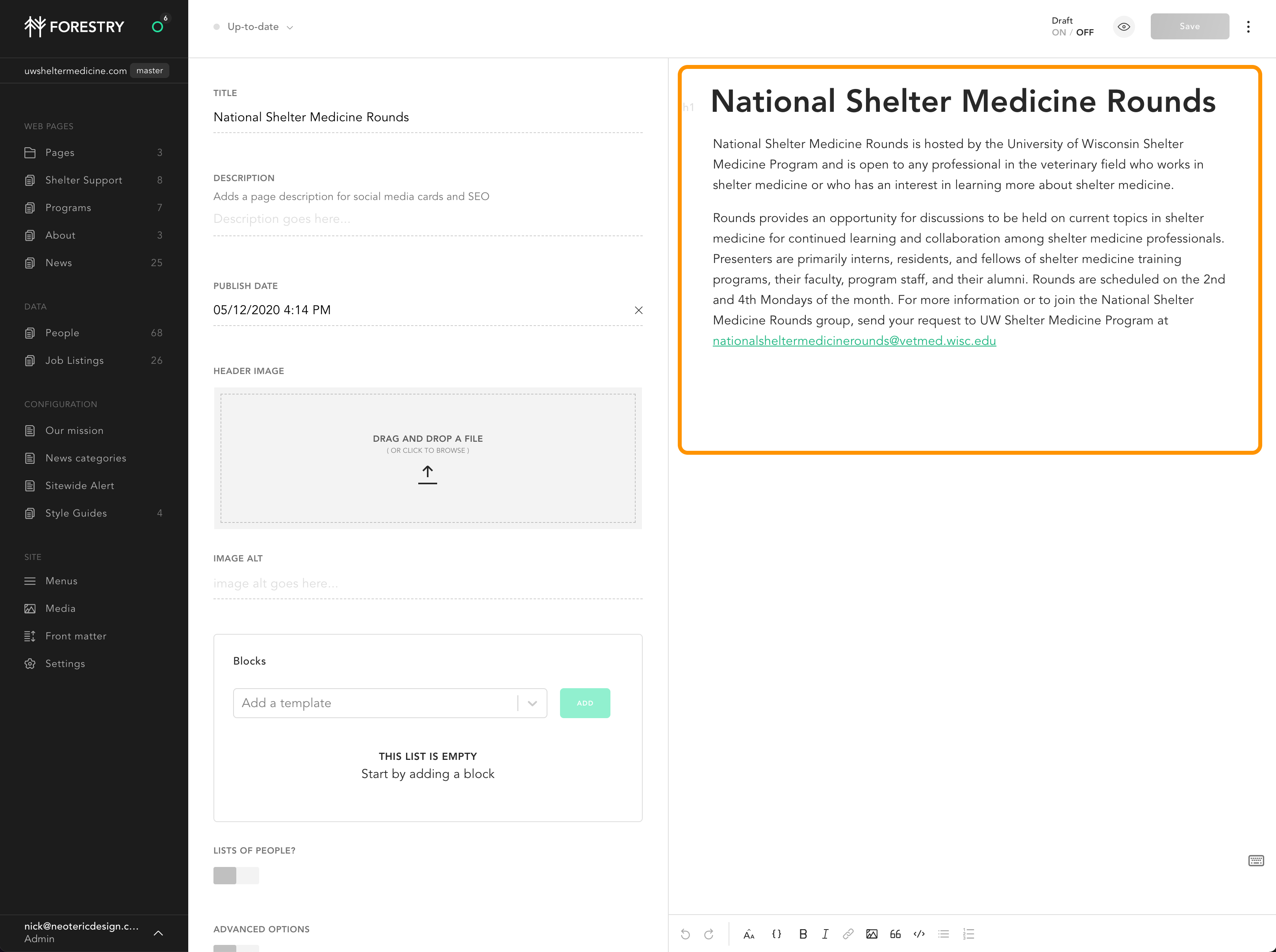 page text editor